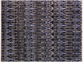handmade Modern Moroccan Black Ivory Hand Knotted RECTANGLE 100% WOOL area rug 9x12